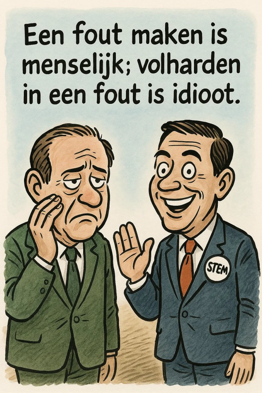 Van vergissing naar gewoonte: politiek in herhaling