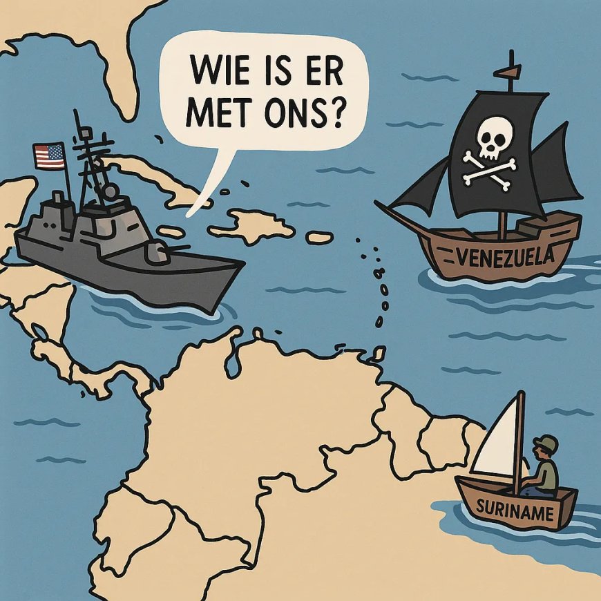 Suriname tussen oorlogsschepen en piraten vlaggen