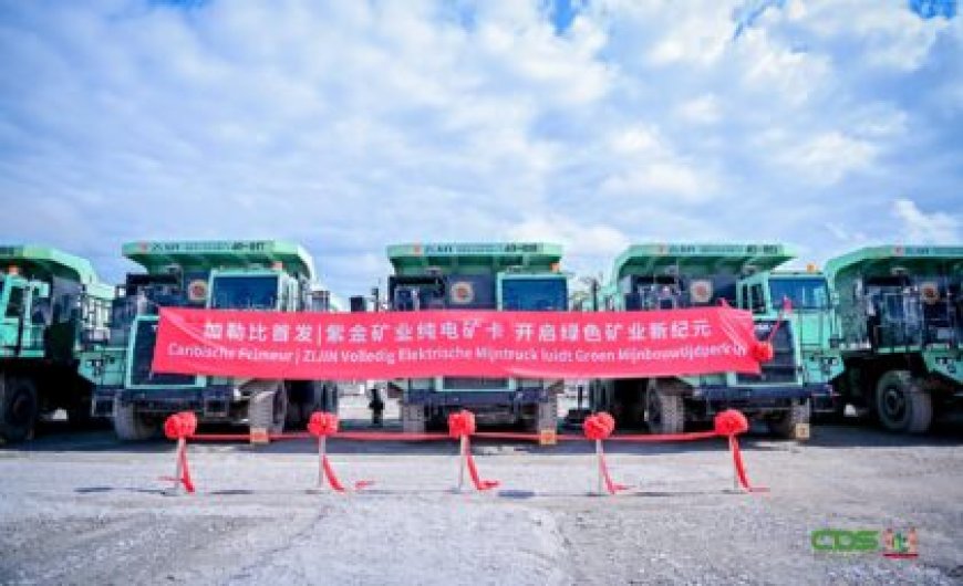 Zijin Roseb Gold Mines stapt over op elektronische mining trucks