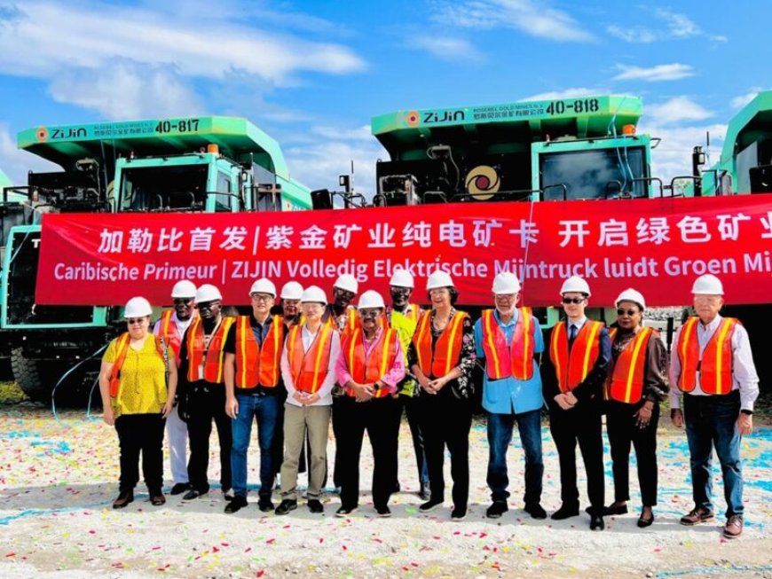 Primeur in Caribisch Gebied: Zijin Rosebel Gold Mines presenteert eerste elektrische mijntruc