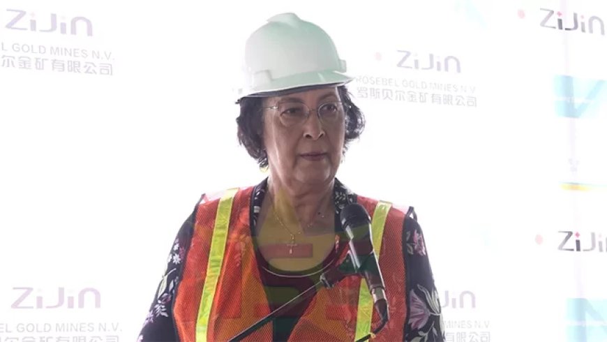 President Simons: Groene innovatie bij Rosebel levert winst op voor Suriname