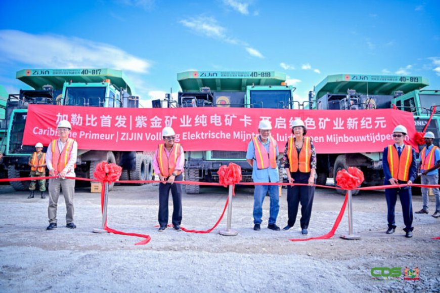 Zijin Rosebel Goldmines introduceert elektrische mijnbouwtrucks