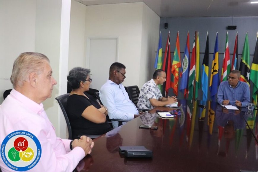 Baasaron maakt kennis met bestuur KMO-fonds, Trustbank Amanah en Suriname Business Forum