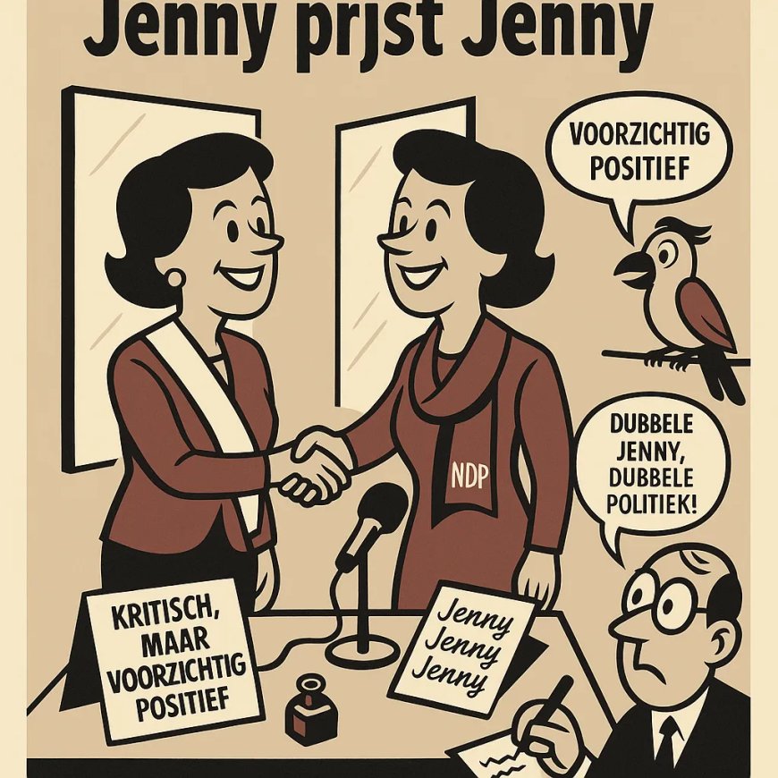 Jenny prijst Jenny: de NDP ontdekt zichzelf in de spiegel