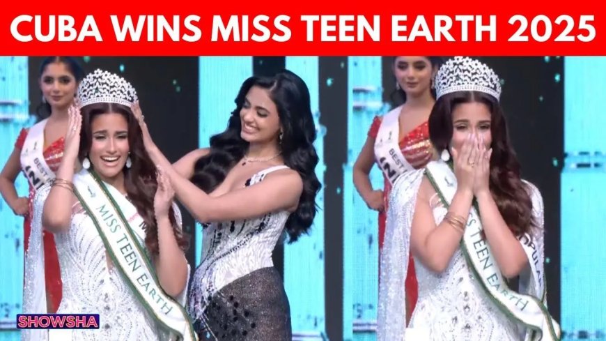 Cubaanse tiener kroont zich tot ‘Miss Teen Earth’ 2025
