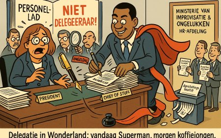 De president en de pen van paniek