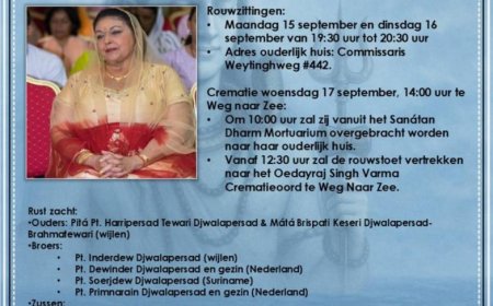 Randjietsing: Marijke Djwalapersad was toegewijd en betrokken