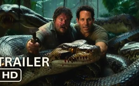 Eerste beelden van Anaconda: Jack Black en Paul Rudd in komische slangenremake