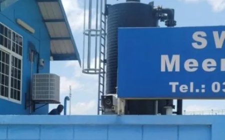 Eindelijk water in het district Commewijne. 