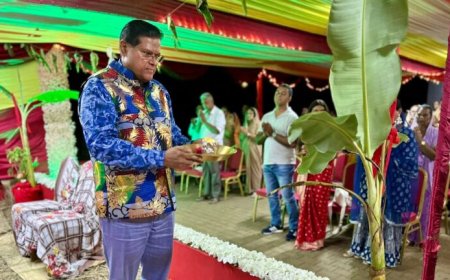 Santokhi bezoekt hindoegebedshuizen tijdens Navratri