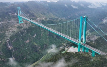 China neemt hoogste brug ter wereld in gebruik