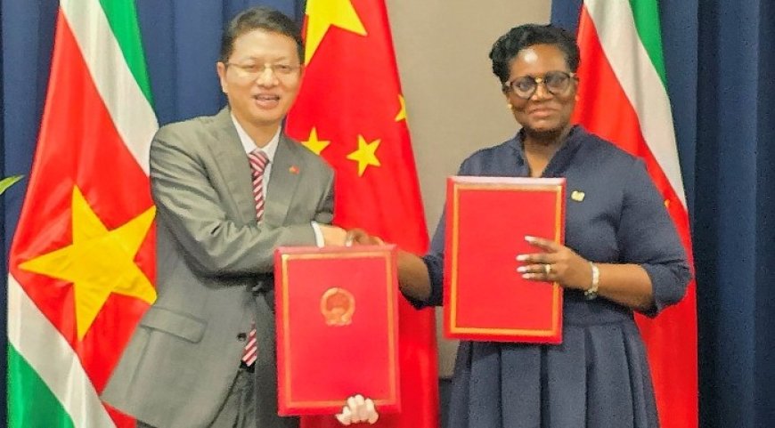 China scheldt US$ 15,6 miljoen aan Surinaamse schuld kwijt