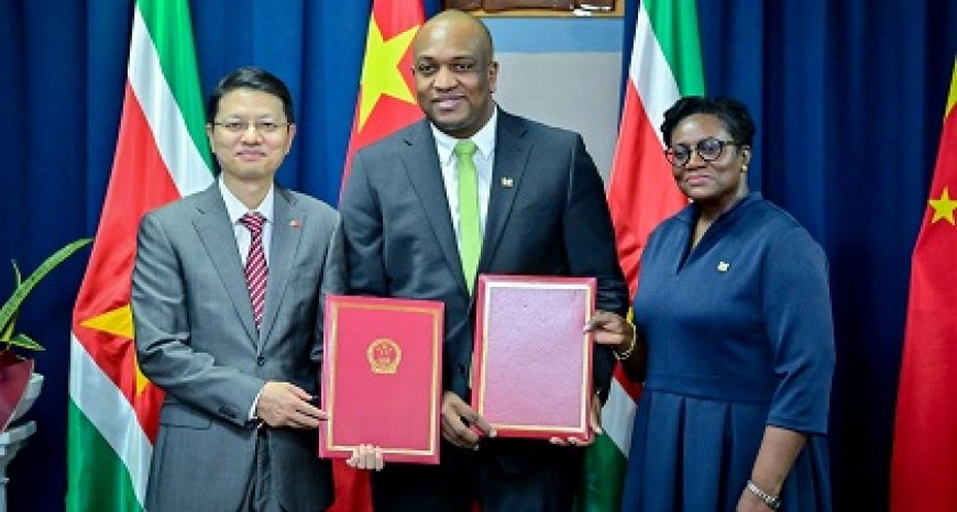 Suriname krijgt gedeeltelijke schuldkwijtschelding van China