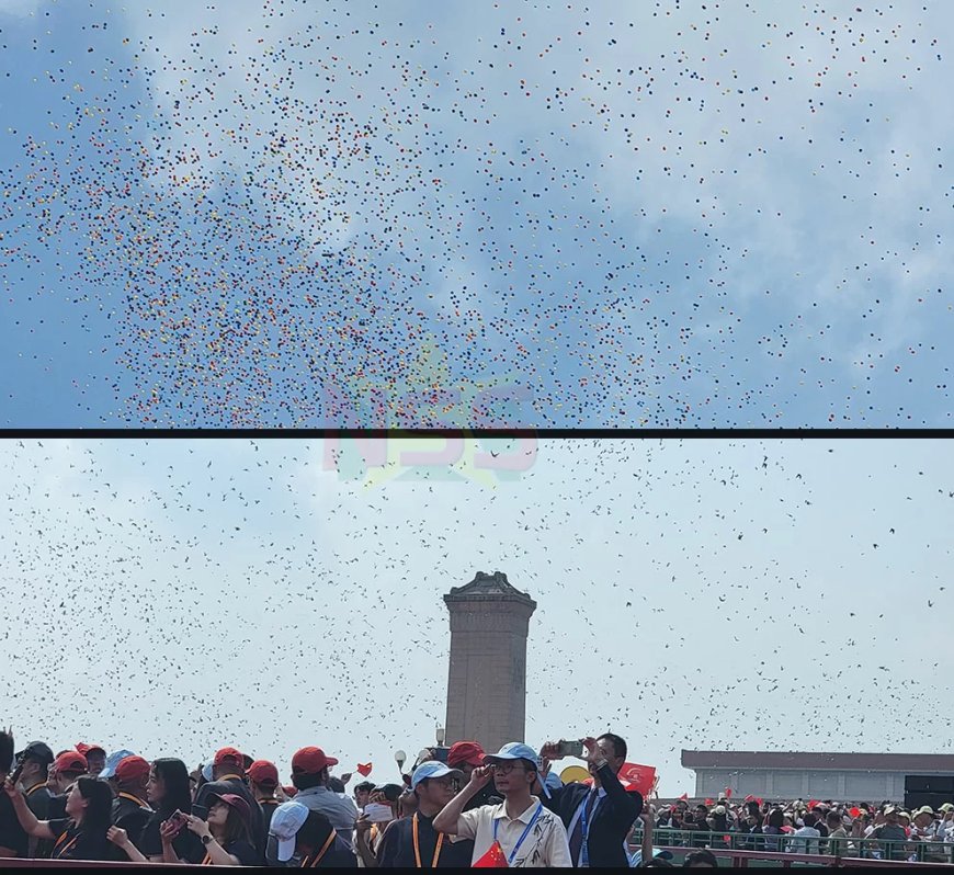 80 kanonschoten, 80.000 duizend duiven en 80.000 ballonnen