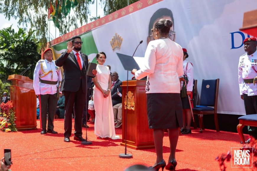 Dr. Irfaan Ali opnieuw beëdigd als president van Guyana