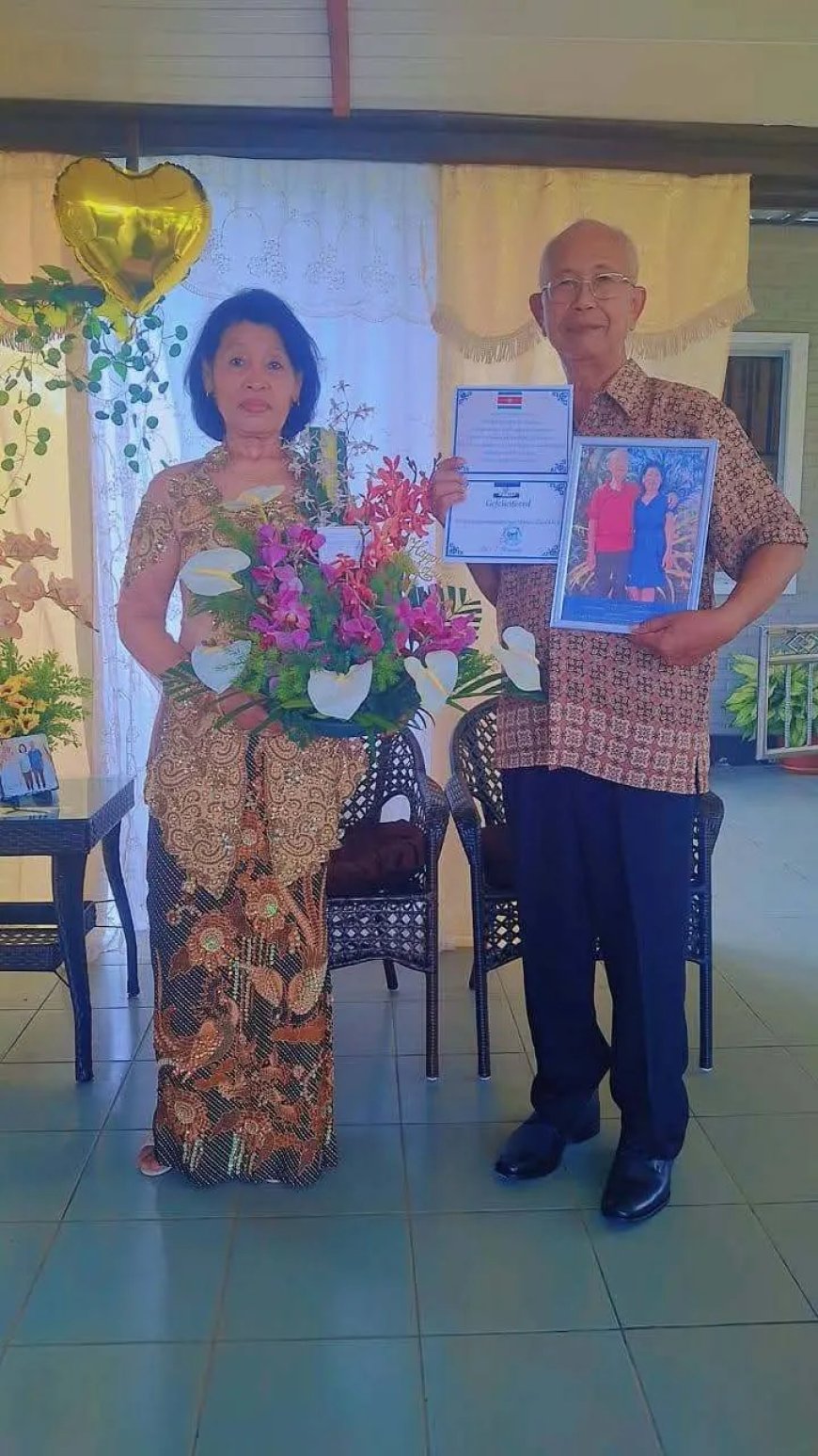 Gouden huwelijk echtpaar Martosoewito-Kartodikromo 