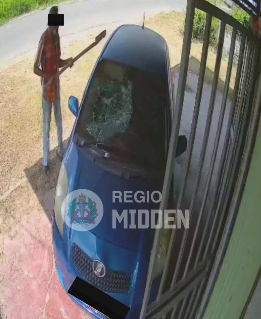 Dronken man brengt vernielingen aan auto van schoonzus aan  