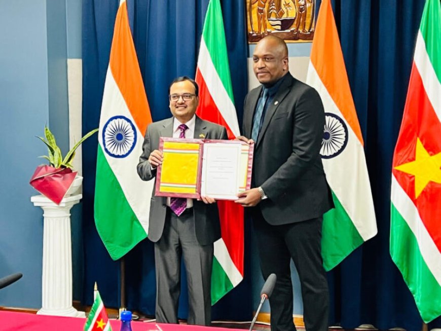 Suriname en India tekenen nieuw akkoord voor Quick Impact Projects