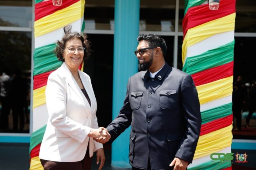 Guyanese president Irfaan Ali in Suriname