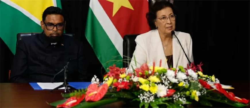 Gezamenlijke verklaring Suriname-Guyana
