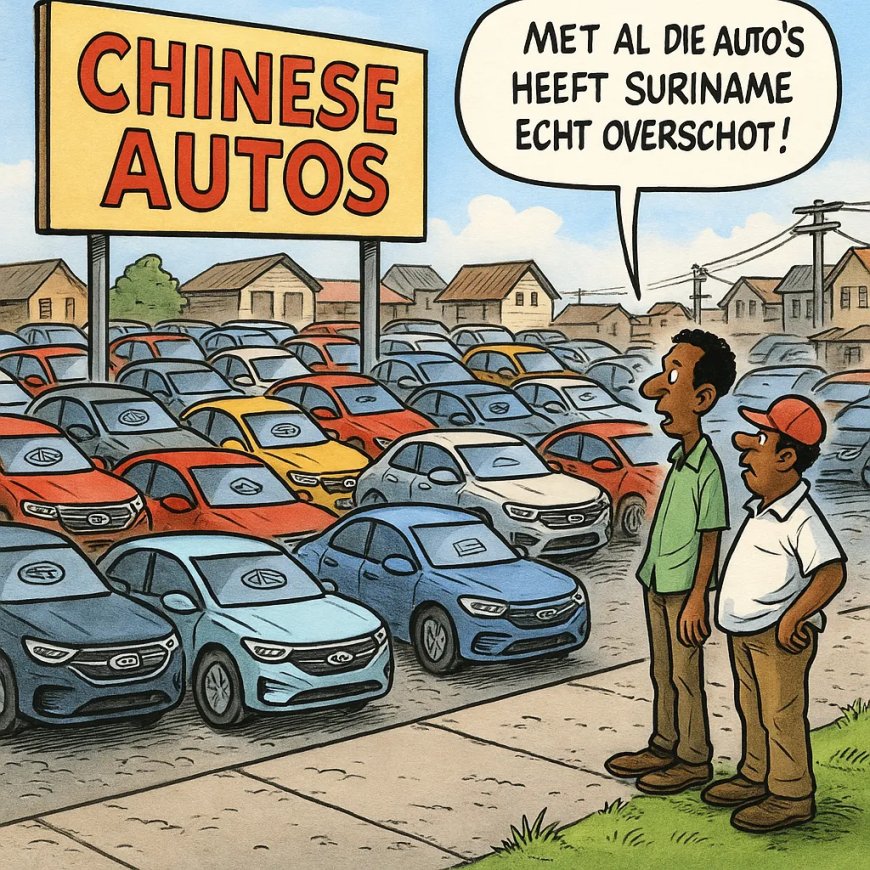 De opmars van Chinese automerken in Suriname