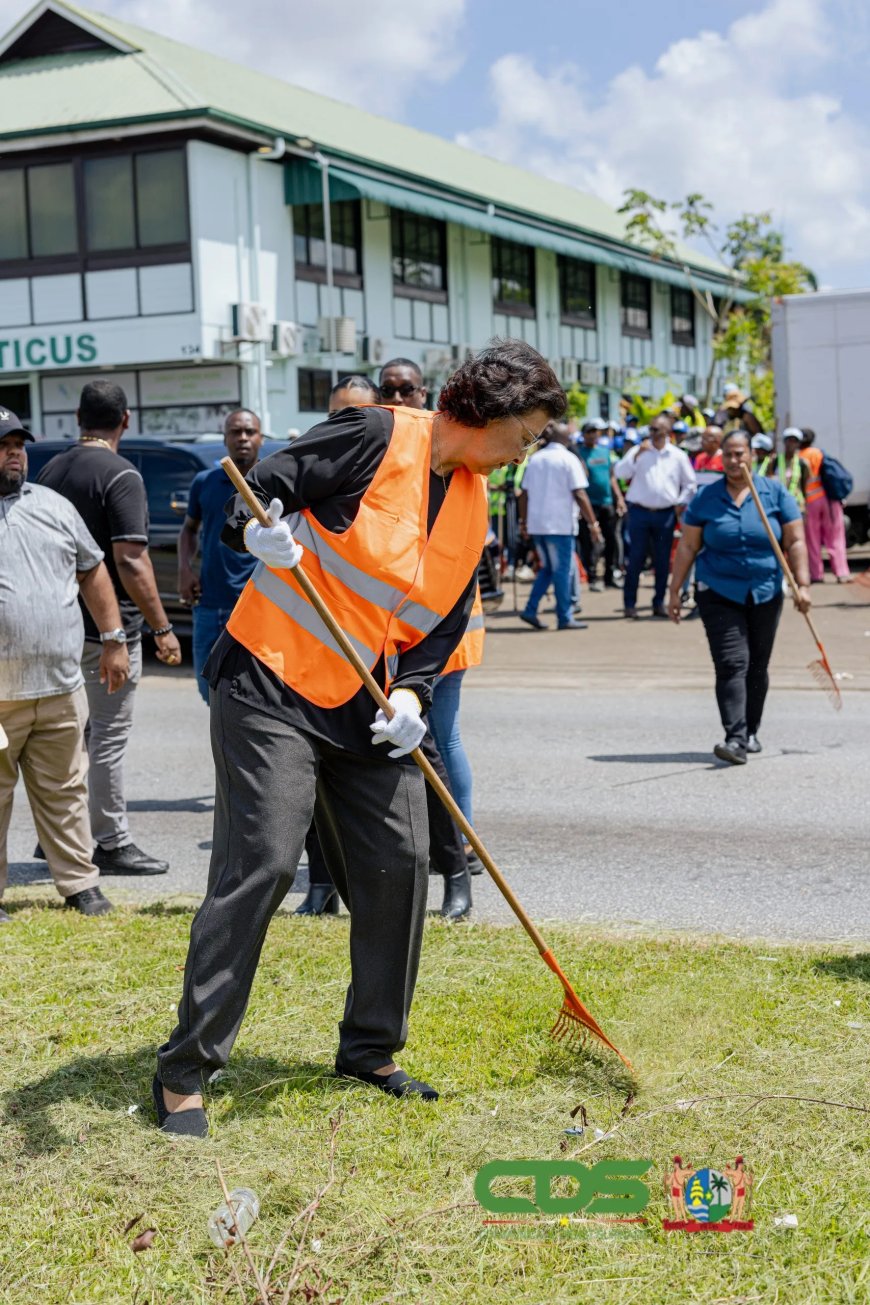 President harkt mee bij Krin Kondre-project