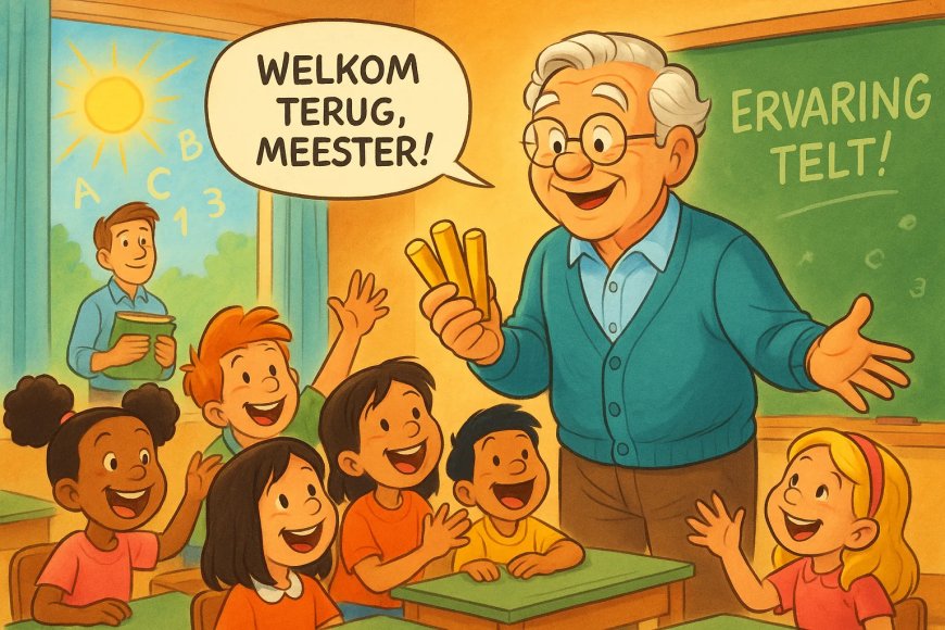 Terug voor de klas, ook na pensioen