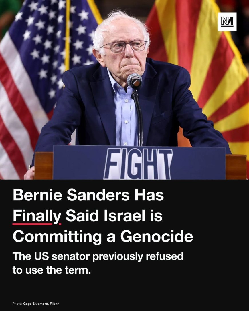 Sanders noemt Israëlische acties genocide in Gaza