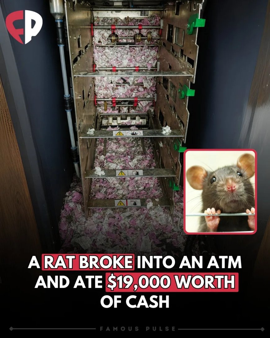 Rat eet bijna $19.000 uit geldautomaat