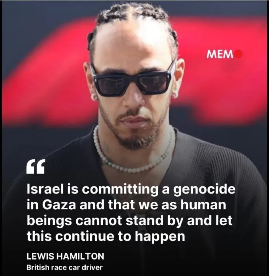 Lewis Hamilton veroordeelt Israëlisch geweld in Gaza