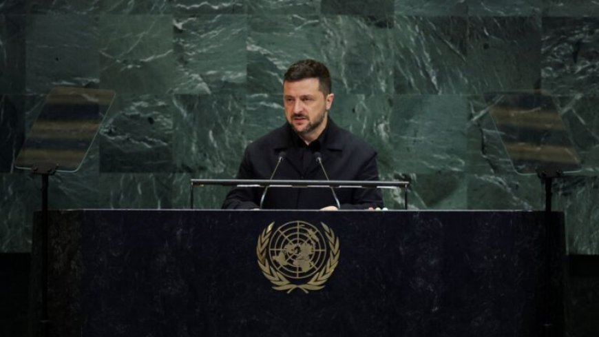 Zelensky spreekt de Algemene Vergadering van VN toe: “Wapens bepalen wie overleeft”