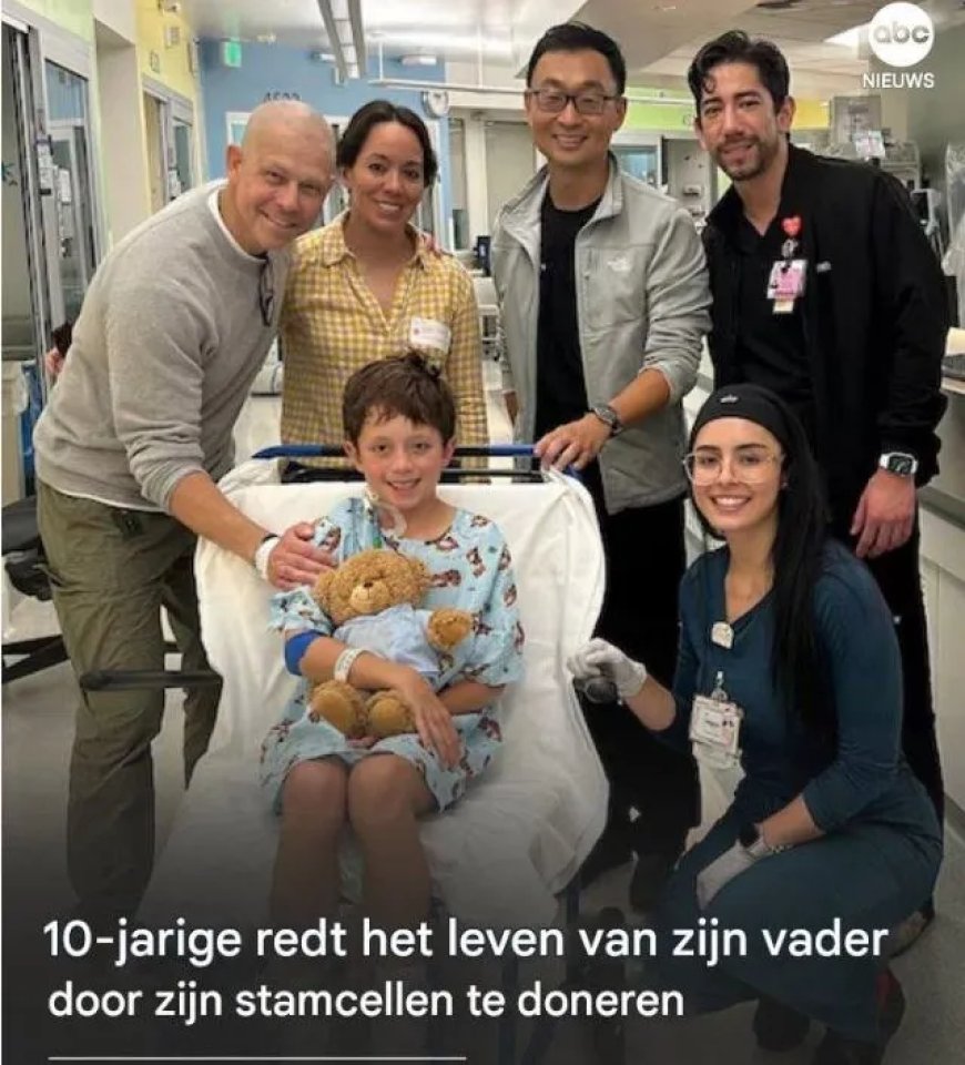 Een zoon wordt held: 10-jarige redt vader met stamceldonatie