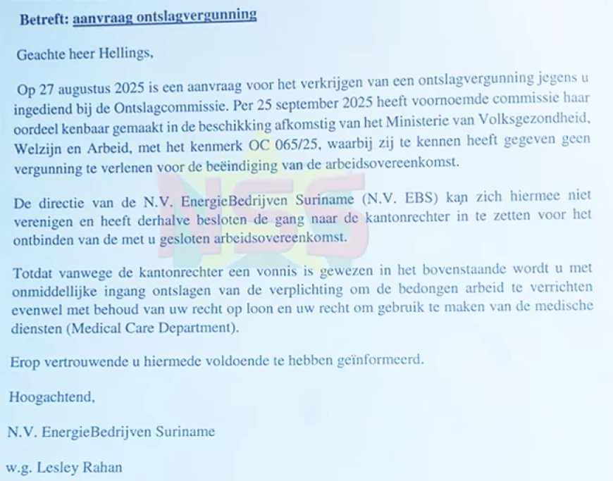 Directie EBS stapt naar kantonrechter voor ontslag Hellings