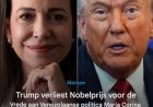 Machado wint Nobelprijs voor de Vrede – Trump grijpt mis