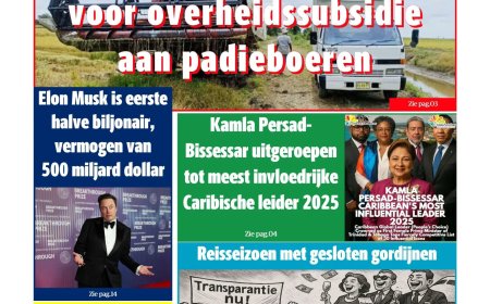 Dagblad Suriname, vrijdag 3 oktober 2025