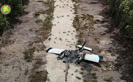 JIT schakelt 2 drugsvliegtuigen uit op illegale strip Marowijne