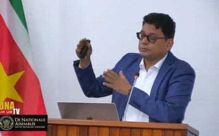 Gajadien: “Geen vrijbrief voor leningen — Suriname heeft wet op discipline nodig”