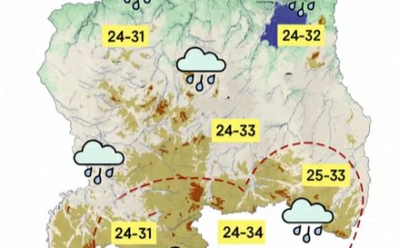 Half bewolkt en buien in de middag