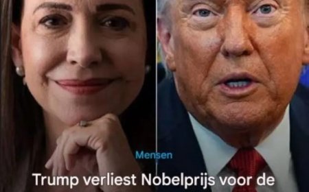 Machado wint Nobelprijs voor de Vrede – Trump grijpt mis