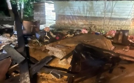 Woning te Baling Soela in de as gelegd