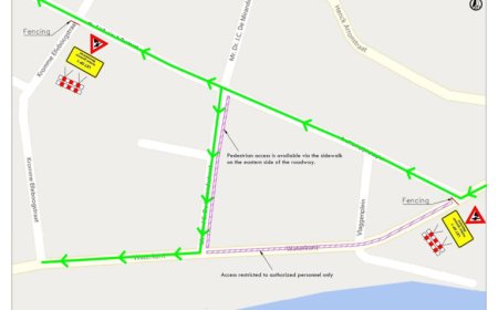 Waterkant tijdelijke afgesloten vanwege werkzaamheden