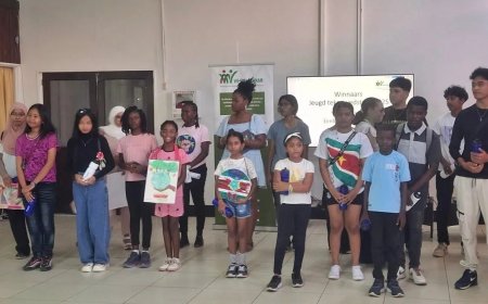 Jonge talenten schitteren bij Wi Tru Sranan Jeugdtekenwedstrijd 2025