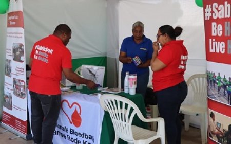 Gezondheidsbeurs gehouden in Brokopondo