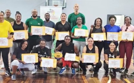 LO-leerkrachten getraind in 3x3 basketbal voor Inter Island School Games 2026