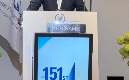 Suriname pleit tijdens IPU voor rechtvaardige klimaathulp en mondiale solidariteit