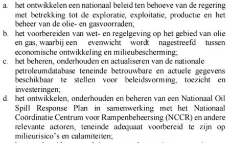 Staatsolie valt onder nieuw ministerie van Olie, Gas en Milieu