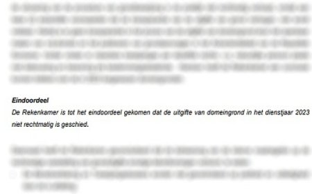 Alle gronduitgiftes in 2023 niet rechtmatig bevonden door Rekenkamer