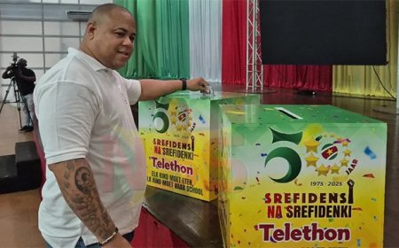 Srefidensi Telethon van start: eerste SRD 10.000 in half uur opgehaald
