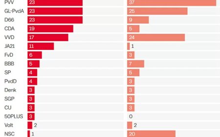 Nek-aan-nekrace bij parlementsverkiezingen in Nederland