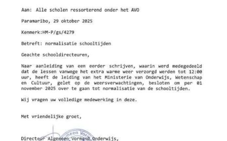 Scholen hervatten normale lestijden per 1 november